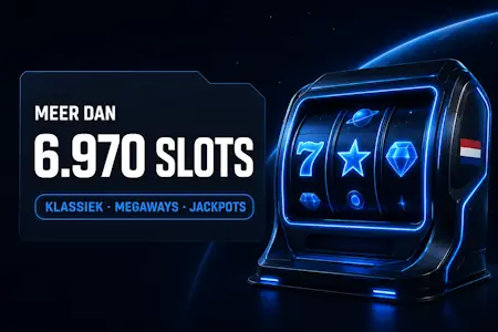 Riant spelaanbod met meer dan 8.500 opties waaronder online slots